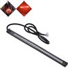 NATGIC Striscia LED Universale Moto Segnale di Arresto 32 LED Integrato Luce Flessibile Targa Luce di Segnalazione Luce Luce Freno Posteriore