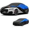 GUNHYI Telo Copriauto Impermeabile e Traspirante,Telo Copri Auto per Audi TT TTS TTRS Coupe Roadster, Nero BluTelone per Auto da Garage Completo per la Protezione Dalla Pioggia e Dalla Polvere.