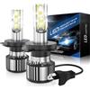OVVOFPP Lampadine 9006/HB4 LED,100w 22000LM 6500K Luce Bianca Ad Alta Luminosità,Fari Per Auto 12v, Kit Di Conversione Alogena,Plug and Play