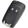 kuyuansu 2 pulsanti Guscio chiave per Chevy Camaro Cruze Chevy Equinox Sonic Terrain | HU100 Blade,Flip pieghevole Remote Car Key Fob Cover Case Shell