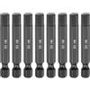 QUARKZMAN 8Pz Punte Cacciavite Piatte Testa Esagonale H6 (6mm) Punta Magnetiche Gambo Esagonale 1/4 Lunga 50mm (2) Lucidatura a Specchio Inserti per Avvitatore Metrico per Chiave