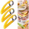 Norhogo 3 pezzi affettatrici a banana, utensili da cucina in acciaio inox, taglia frutta multifunzionale, in acciaio inox, per banane, verdure, cetrioli, frutta