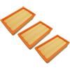 Trade-Shop - 3 filtri a lamelle piatte per Kärcher NT 25/1 Ap NT 30/1 Tact L NT 30/1 Tact Te H NT 30/1 Tact Te L NT 35/1 Ap NT 35/1 AP TE