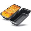 Space Home Stampo per Pane in Acciaio Antiaderente - Teglia per Pane Rettangolari - Stampi per Pane - Cassetta per Pane - Stampo Dolci - Teglie Forno Rettangolari - Set di 2-25 Centimetri