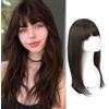 RUNRAYAY Topper per capelli da donna, 50 cm, per donne con capelli diradati, frangia sottile con clip, base larga a 360° e copertura 3D per donne (8#)