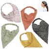 LiJuanWang Fasce per Capelli Boho,5 Pezzi fascia turbante,Turbante Fascia,Fasce Per Capelli Donna,Yoga Testa Fazzoletto,Elastici bandane triangolari Floreale,Per Donne e Ragazze
