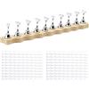 APOMOONS Supporto Magnetico per Unghie con 10 Nail Tips e 200 Pezzi di Mastice Adesivo, Acrilico Supporto Espositore Unghie Displa, Nail Art Stand Supporto