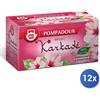 Pompadour 12x Multipack Pompadour Infuso al Karkade' scatola 20 filtri Gr 40