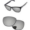 PapaViva Lenti di ricambio per Oakley Frogskin OO9013 Occhiali da Sole Telaio Cromato Argento - Polarizzato