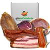 sapori mediterranei Box Salumi Artigianali Calabresi: Capocollo 500g, Guanciale 400g, Nduja 250g, Soppressata 300g, Salsiccia Piccante 350g e Filetto 500g - Delizie Tradizionali della Calabria
