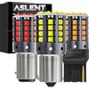 ASLENT 2x 1157 BAY15D P21/5W 1156 BA15S P21W BAU15S PY21W LED WY21W 7440 W21W T20 7443 W21/5W Lampadina LED per Indicatori di Direzione, Retromarcia e Freni 12V
