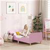 AIYAPLAY Letto per bambini con Anti-Rage, a doghe, 140x70 cm Letto per ragazzi Rosa
