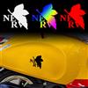 NONE NERV Leaf Adesivi moto riflettenti Moto Motor Scooter Corpo Serbatoio carburante Parabrezza Casco Carenatura Accessori in vinile Decalcomanie