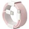 NONE Cavo di ricarica rapida USB-C a USB-C in nylon intrecciato da 60W PD per iPhone 17 16 15 /Pro Max compatibile con ricarica rapida Samsung Type-C