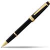 Cross Bailey Light - Penna roller (tratto F, inchiostro: nero, con confezione regalo inclusa), vernice nera con raccordi dorati