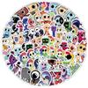 Nhemeylp 100 adesivi Dandy's World, in vinile, impermeabili, per adolescenti e adulti, divertenti adesivi per scrapbooking, laptop, notebook, skateboard (colore B)