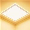 Feliigo Plafoniera LED Soffitto 24W, 3000K Ultra Sottile Lampada da Soffitto Quadrata, 2800LM Plafoniera Bagno IP44 Impermeabile Ø30CM Lampadario LED per Camera da Letto, Cucina, Soggiorno, Balcone