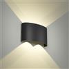 Voltix Applique da Parete LED 12W 1200LM Lampada da Parete Impermeabile per Interni ed Esterni - Lampade da Parete per Interni per Camera da Letto, Soggiorno (Bianco Naturale - 4000K-N, 12W)