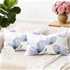 Brylleii Set di 2 Federe Cuscini per Divano 30x50 Impermeabili Esterno Fodere per Cuscini Decorativi con Cerniera Finto Lino Floreale Copricuscini Decorativa Vintage per Giardino Patio Soggiorno