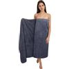 Zepphi Asciugamano da Bagno grandi 100x200 cm - Extra Large Telo Bagno in Microfibra Cotone Filato ad Anello - Extra Morbido e Assorbente - Ideali per Bagno, Palestra, Ospiti, Viaggio (Grigio)