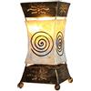 Woru Lampada decorativa XENIA Cream, lampada da tavolo in metallo e resina, luce d'atmosfera, altezza ca. 30 cm