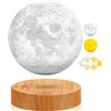 UVEHAS Lampada lunare a levitazione - 3 colori modalità di levitazione magnetica LED luce lunare, rotazione galleggiante 3D luna luci notturne per la casa ufficio scrivania camera decorazione base rotonda