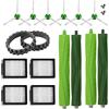 MIRTUX Kit di ricambi per Roomba Serie E, i e J - Pezzi di Ricambio per Roomba E5, E6, i1, i3, i3+, i7, e5154, e5158, j7 - Confezione di rulli, filtri, spazzole Laterali, Pneumatici