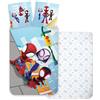 BrandMac Set Biancheria da Letto Spiderman Spidey Light per Bambini | Copripiumino 140 x 200 e Federa 60 x 65, 100% Cotone, Multi-Colore