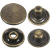 QUARKZMAN 30 Set Bottoni Automatici a Pressione 15mm Chiusure a Scatto Metallo Bottoni a Pressione in Lega Cucire Jeans per Borse Pelle Tela, Bronzo