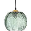 ZHFF Lampada a Sospensione in Vetro Paralume Verde Illuminazione a Soffitto Moderna Lampada Art Deco in Vetro Soggiorno Sala da Pranzo Camera da Letto Cucina Isola Lampada a Sospensione per Intern (15cm)