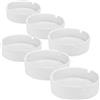COM-FOUR® 6x Posacenere in ceramica dal design semplice, posacenere in ceramica per privati e gastronomia (06 pezzi)
