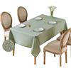 HSYTEK Tovaglia lavabile, 90x140 cm tovaglie rettangolari, impermeabile antimacchia Table Cloth, tovaglia lavabile, tovaglia effetto lino in poliestere per soggiorno, sala da pranzo, balcone, giardino