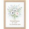 Giftgarden Cornice 15x20,Cornice di Colore Legno Naturale in PVC,Cornice da Parete o Tavolo,Decorazione per Casa,1 Pezzo