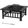 tepro Fire Pit Glenview, nero (81 x 81 x 50 cm)