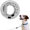 QWORK® Guinzaglio per cane 15M, Catena Φ5mm con Molla e Gancio, Lungo per Corsa e Campeggio