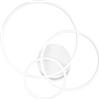 Ideal-Lux Frame lampada a soffitto anello, LED, 255019, Frame [Lampade per Interni > Lampade a Soffitto]