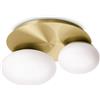 Ideal-Lux Ninfea lampada a soffitto 2 luci, GX53, 293653, Ninfea [Lampade per Interni > Lampade a Soffitto]