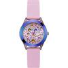 GUESS Orologio analogico in cristallo iridescente, rosa, misura unica, Moderno