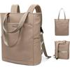 GOLF QUALITY Zaino Donna, Zaino Porta PC 16 Pollici, Laptop Backpack Impermeabile per Computer, Casual Daypack per Viaggi Lavoro, Scuola Ufficio, Borsa a tracolla 2 in 1, Marrone