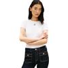 Tommy Hilfiger Maglietta da Donna TH Script Slim SS WW0WW48710, Verde, L