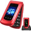 OEM Cellulare 4G per anziani - Cellulare rosso con design nero e rosso