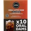 EXS Dams Orali Profumate al Cola, Migliora la Tua Sicurezza e Piacere, Dams Dentali Aromatizzate, Confezione da 10