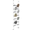 Wenko 6200070100 Teleskop Schuhregal Atlas, Metallo patinato, 68.5 x 100-300 x 8.5 cm, Bianco, 42 pairs