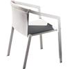 Myyour Push Poltrona da pranzo con schienale in tessuto