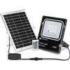 Aigostar Faro Led 50W Nero con pannello solare IP66 RGB Dimmerabile con telecomando e crepuscolare Aigostar