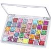 YIPFEN Palette Ombretti Glitter 40 Colori, Altamente Pigmentata per Viso & Corpo. Effetto Gel Lunga Durata per Trucchi Carnevale, Festa, Adulti & Bambini.
