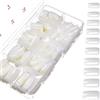 MELLIEX 500 Pezzi Unghie Finte Naturale Acrilico Artificiale Falsi Unghie con Scatola, Unghie Finte da Donna per Saloni di Manicure, 10 Misure