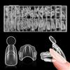 EBANKU 280PCS Sandwich Dual Form | Tip Unghie Finte Traslucido Double Top & Bottom Design Corte Mandorla Nail Form Per Estensione Rapida Delle Unghie
