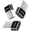Cable Technologies 3X Cable Adattatore USB C Femmina a USB Maschio,Convertitore Cavo Caricatore USB C a USB A, USB C to USB A per iPhone 11 12 Pro Max X,Airpods iPad Air,Samsung Galaxy Note S20 Plus Ultra A90 (X3)