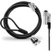 Cable Technologies Cavo di Sicurezza Nano Acciaio antifurto 180 cm per Notebook, Slot di Sicurezza Kensington Nanosaver, Chiusura a Chiave, 2 Chiavi, Blocco di Protezione Nano Saver, Rivestimento PVC